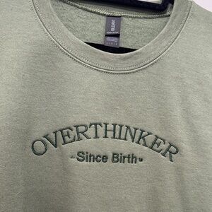 Gildan Olive Crewneck Sweater
